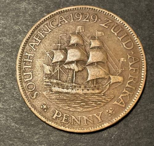 SA Union 1 Penny of 1929 - as per photo