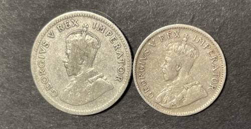 1924 6 pence and 3 pence coins - Excellent condition *scarce*