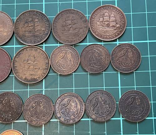 Complete collection of SA Union copper coins from 1923 to 1964 - PLEASE READ DESCRIPTION