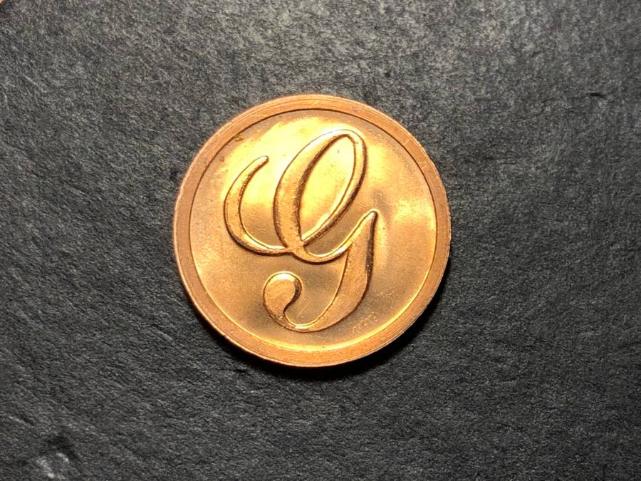 Scarce 1989 South African Pattern 5 cents coin - Large G reverse