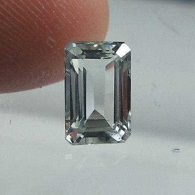 BEAUTIFUL 100% NATURAL AQUAMARINE SILVER-WHITE 1.74 CTS