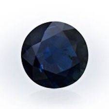 SAPPHIRE MIDNIGHT BLUE ROUND FACET - 0.73CTS