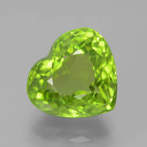 1.41ct NATURAL PERIDOT STUNNING HEART SHAPE GEMSTONE