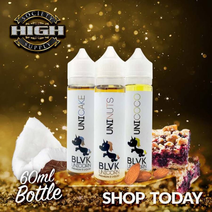 BLVK Unicorn Ejuice 60ml- UniNUTS Eliquid - E-liquid/Vape Juice/Smoke Juice 60ml 3mg