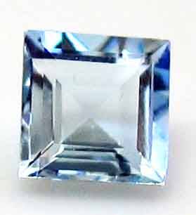 5.00 x 5.00 mm square cut Aquamarine 0.58 ct.