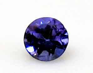 Good quality , 2.90 mm Round cut Tanzanite 0.10 ct.