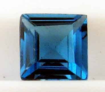 6.00 x 6.00 mm SQUARE CUT " LONDON " TOPAZ 1.47 CT.