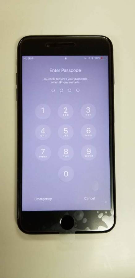 Apple iPhone 7 Plus, 128gb, Matte Black + Cover