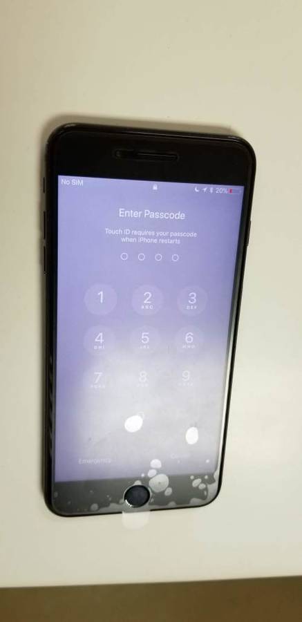 Apple iPhone 7 Plus, 128gb, Matte Black + Cover