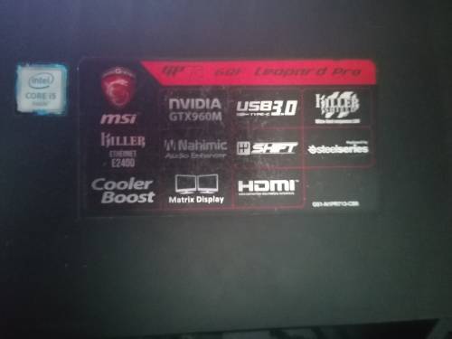 MSI GP72 6QF Leopard Pro Gaming Laptop