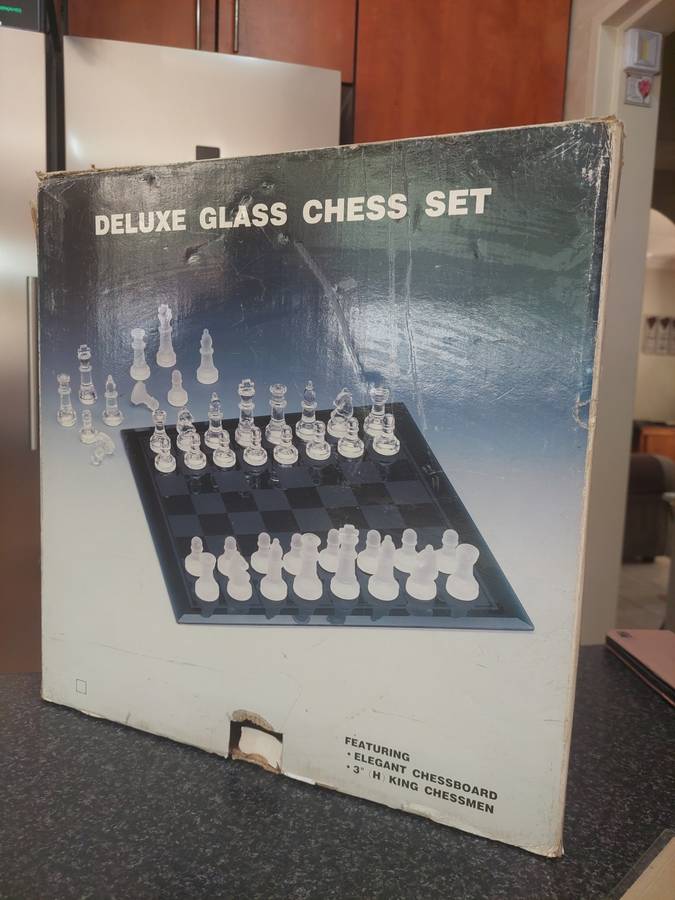 Look!! Classy Glass Chess Set!!