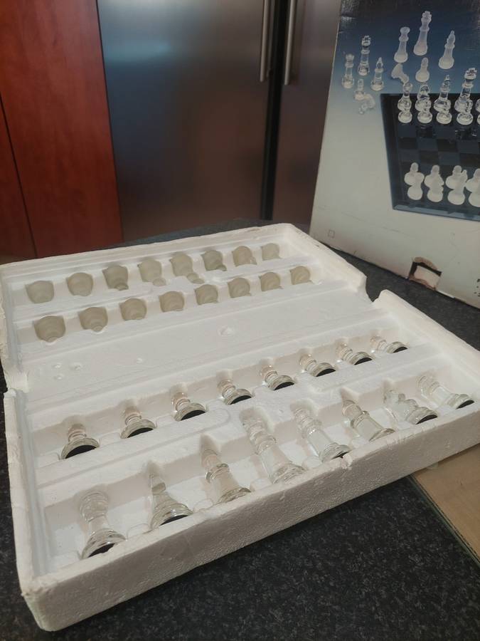 Look!! Classy Glass Chess Set!!