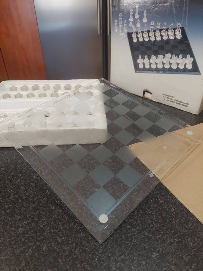Look!! Classy Glass Chess Set!!