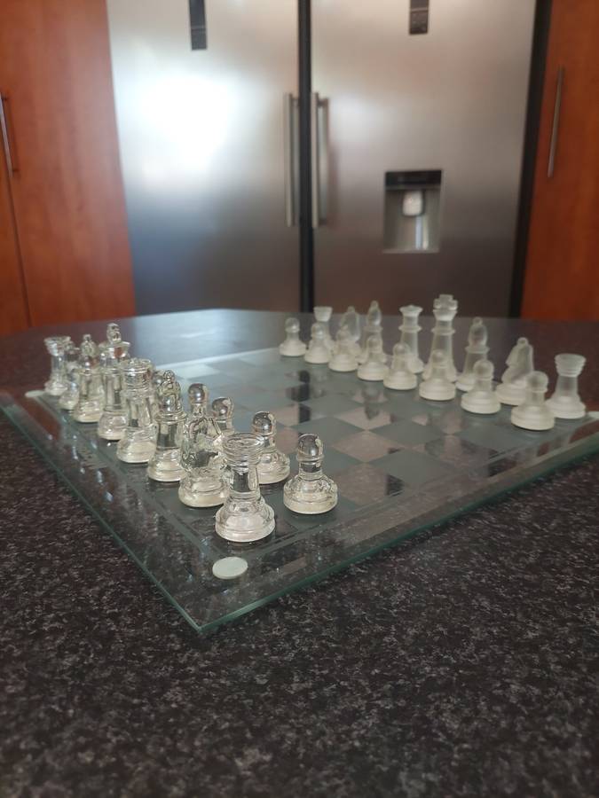 Look!! Classy Glass Chess Set!!