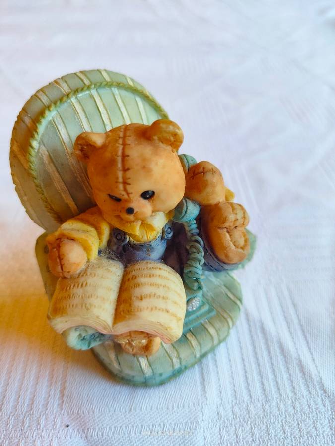Adorable collection of mini bear figurines - perfect for printers tray