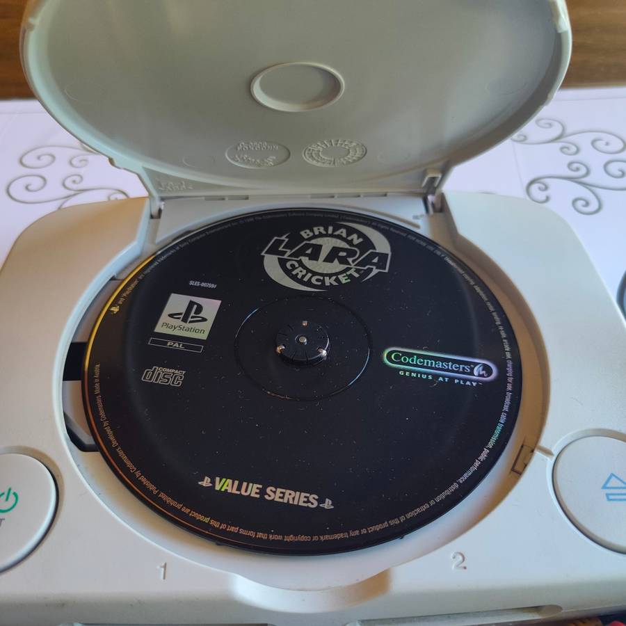 Original Sony Playstation one (PS one) with original controller and cables