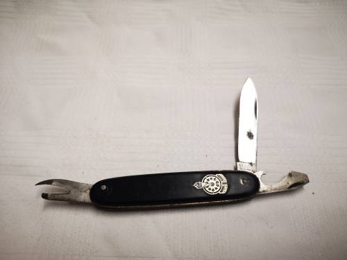 Vintage Voortrekkers pocket knife, inscribed with Hou Koers - Solingen Germany