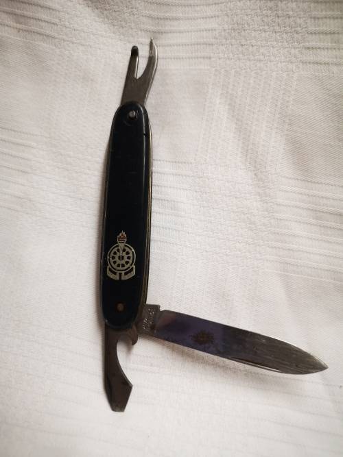 Vintage Voortrekkers pocket knife, inscribed with Hou Koers - Solingen Germany