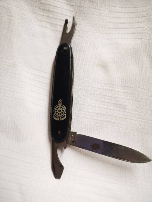 Vintage Voortrekkers pocket knife, inscribed with Hou Koers - Solingen Germany