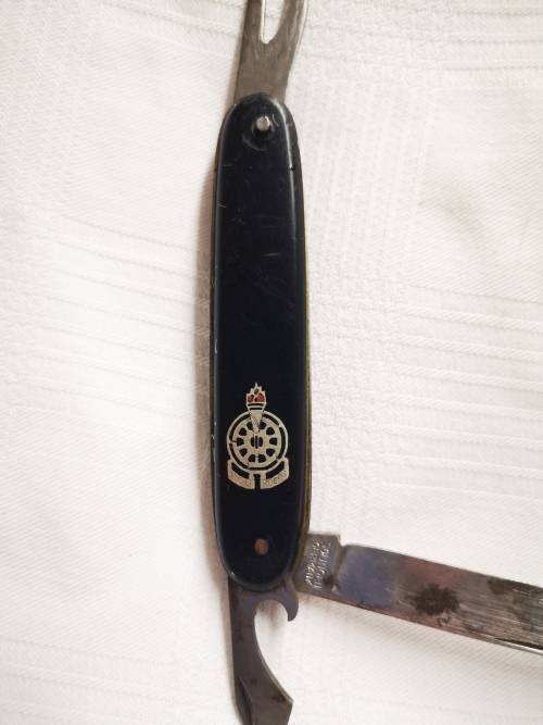 Vintage Voortrekkers pocket knife, inscribed with Hou Koers - Solingen Germany