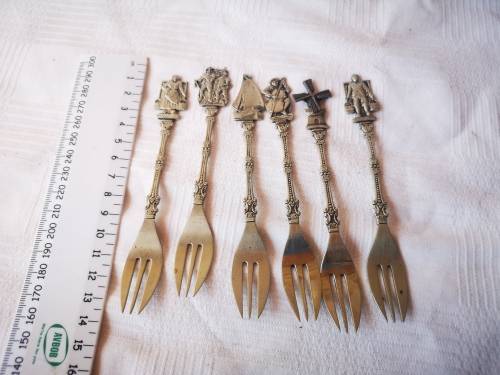 Vintage set of Elesva Alpa forks.