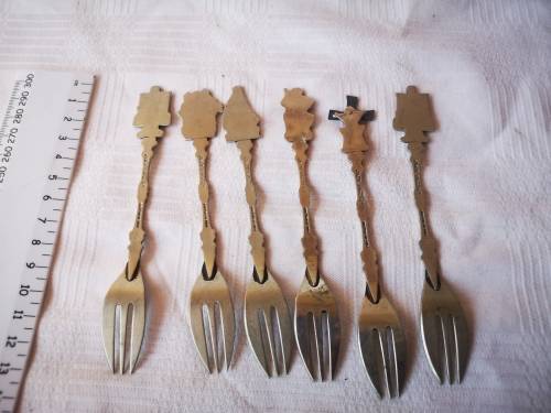 Vintage set of Elesva Alpa forks.