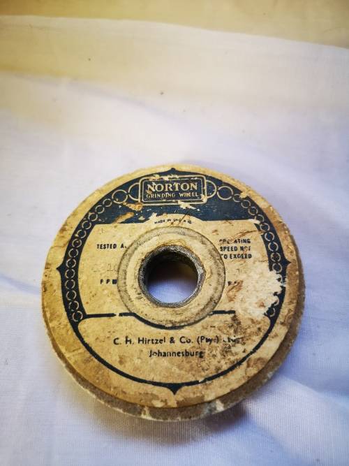 Vintage Norton grinding wheel