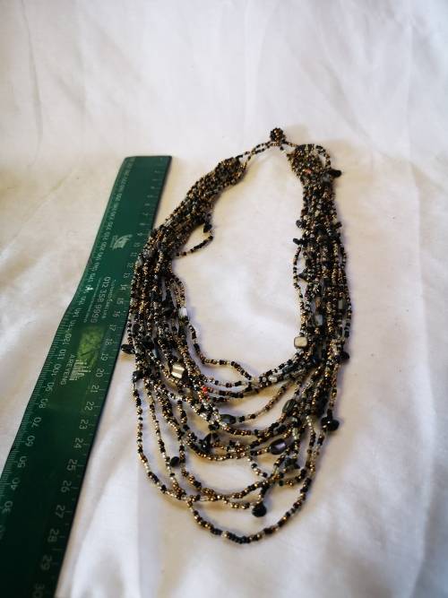 Lovely multi strand beads necklace