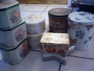 Stunning Collection of Tea and Cookie Tins and Tin Sets