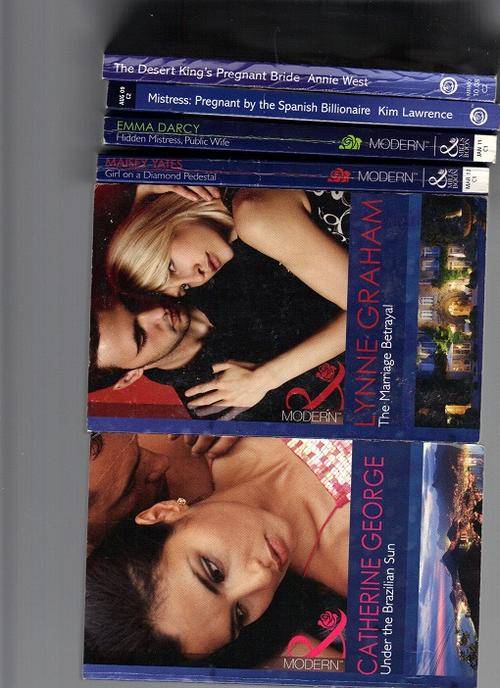 6 x Mills & Boon (modern) in good condition. Newer titles