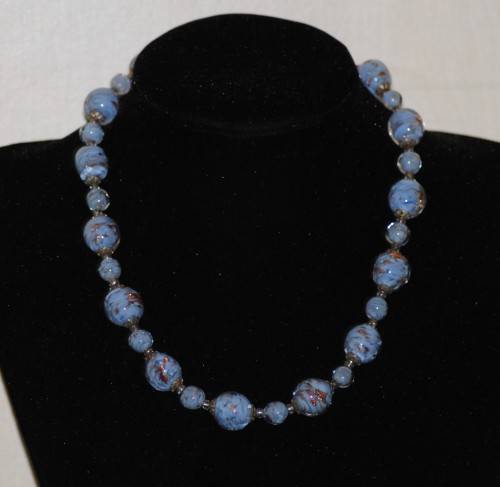 Murano glass bead necklace