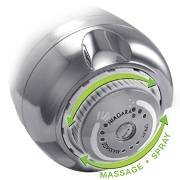 Niagara N2935CH Earth Massage High Efficiency Handheld Showerhead (Chrome) - Select Features