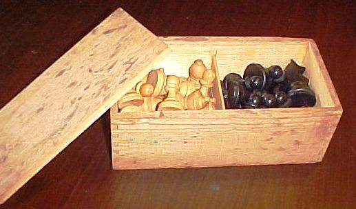 Chess set " Hard Wood" in original box