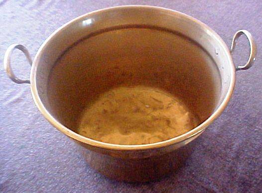 Antique Brass Jam Pot