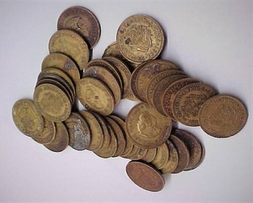 1961  Half Cent Coin x 40 ( One Bid For 40 Coins)