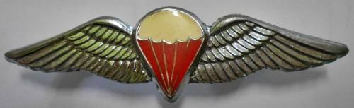 SA Parachute Freefall Chrome & Lucite Covered Wing Full Size