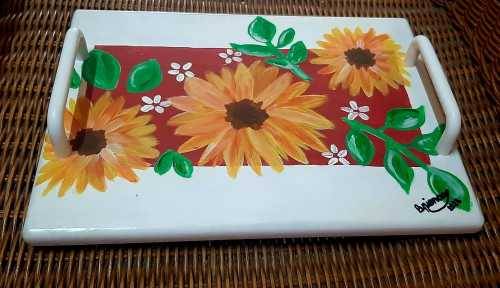 Hand crafted serving plate