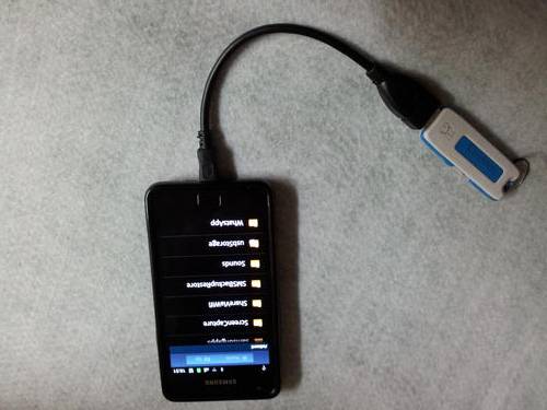 Samsung Galaxy S2 I9100 OTG (On the Go) USB Cable with Free Shipping