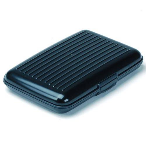 ALUMINIUM Security Credit Card Wallet - BLACK