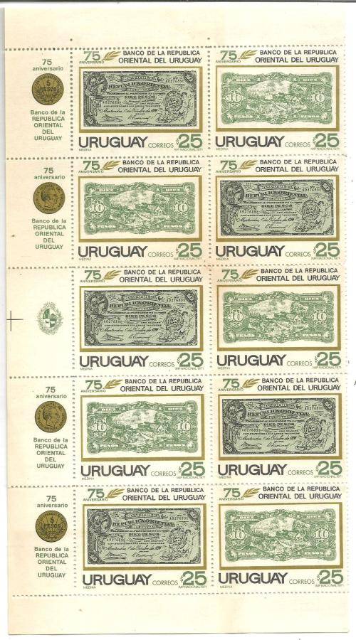 URUGUAY UN MOUNTED MINT STRIP