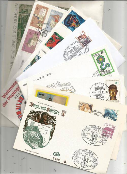 MIXED GERMANY  USED EVERYDAY COVERS & FDC