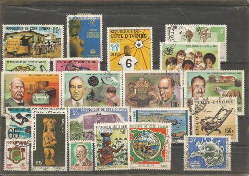 IVORY COAST  MIXED   USED  LOT SOME SETS
