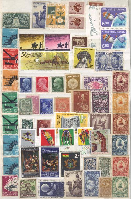 MIXED WORLD MOUNTED &  UN MOUNTED MINT  LOT