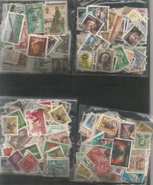 MIXED WORLD USED LOT IN PKTS.SOME DUPP.REF. 60B