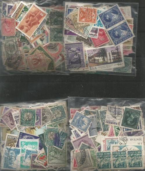 MIXED WORLD USED LOT IN PKTS.SOME DUPP.REF.71B