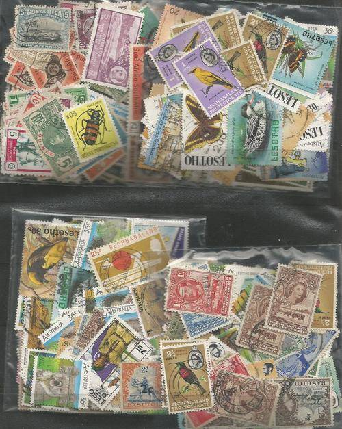 MIXED WORLD USED LOT IN PKTS.SOME DUPP.REF.555