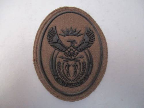 SADF - RUBBER MILITARY CLOTH  BADGE FOR POCKET OR CAP