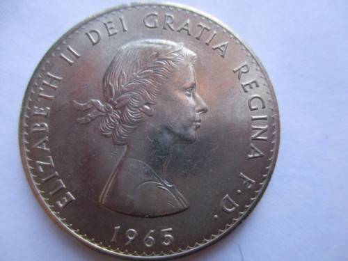 LOVELY COMMEMORATIVE CROWN OF CHURCHILL  1965