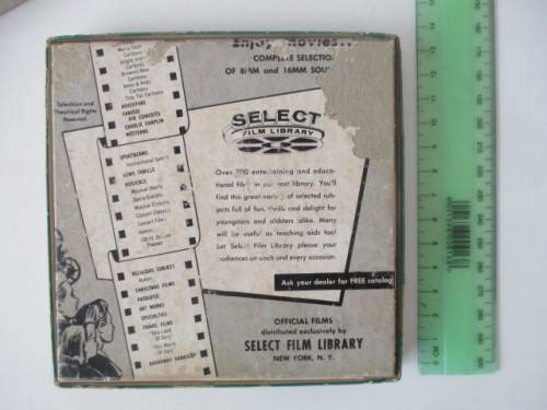 VINTAGE 8 MM MOVIE FILM IN ORIGINAL BOX - SELECT FILMS - BELGIUM