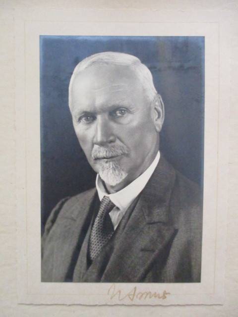 AUTOGRAPHED / SIGNED - GENERAL JAN SMUTS - MOUNTED ON CARDBOARD